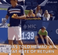 Internal Rate of Return: IRR: tennis player